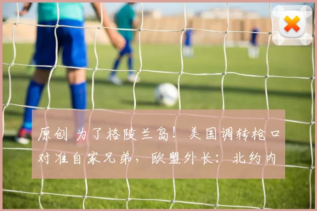 原创 为了格陵兰岛!美国调转枪口对准自家兄弟,欧盟外长:北约内讧肯定把中俄乐坏了